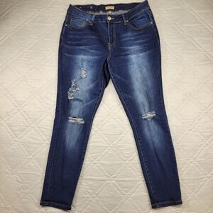 Original RAW 7 distressed blue jeans size 16